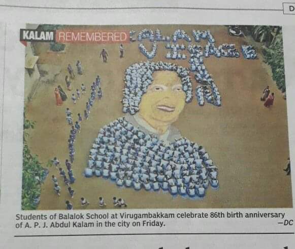 Kalam 86th Birth Anniversary Recognition