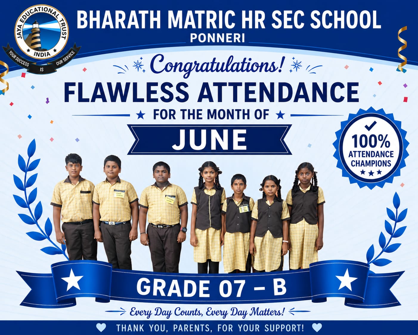Flawless Attendance Ceremony - Annual Honors