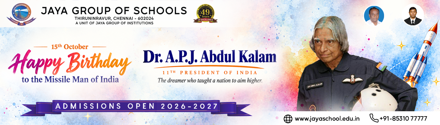 Jaya Group of Schools Banner