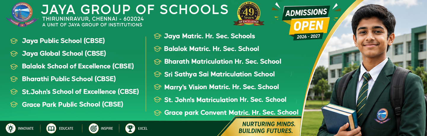 Jaya Group of Schools Banner