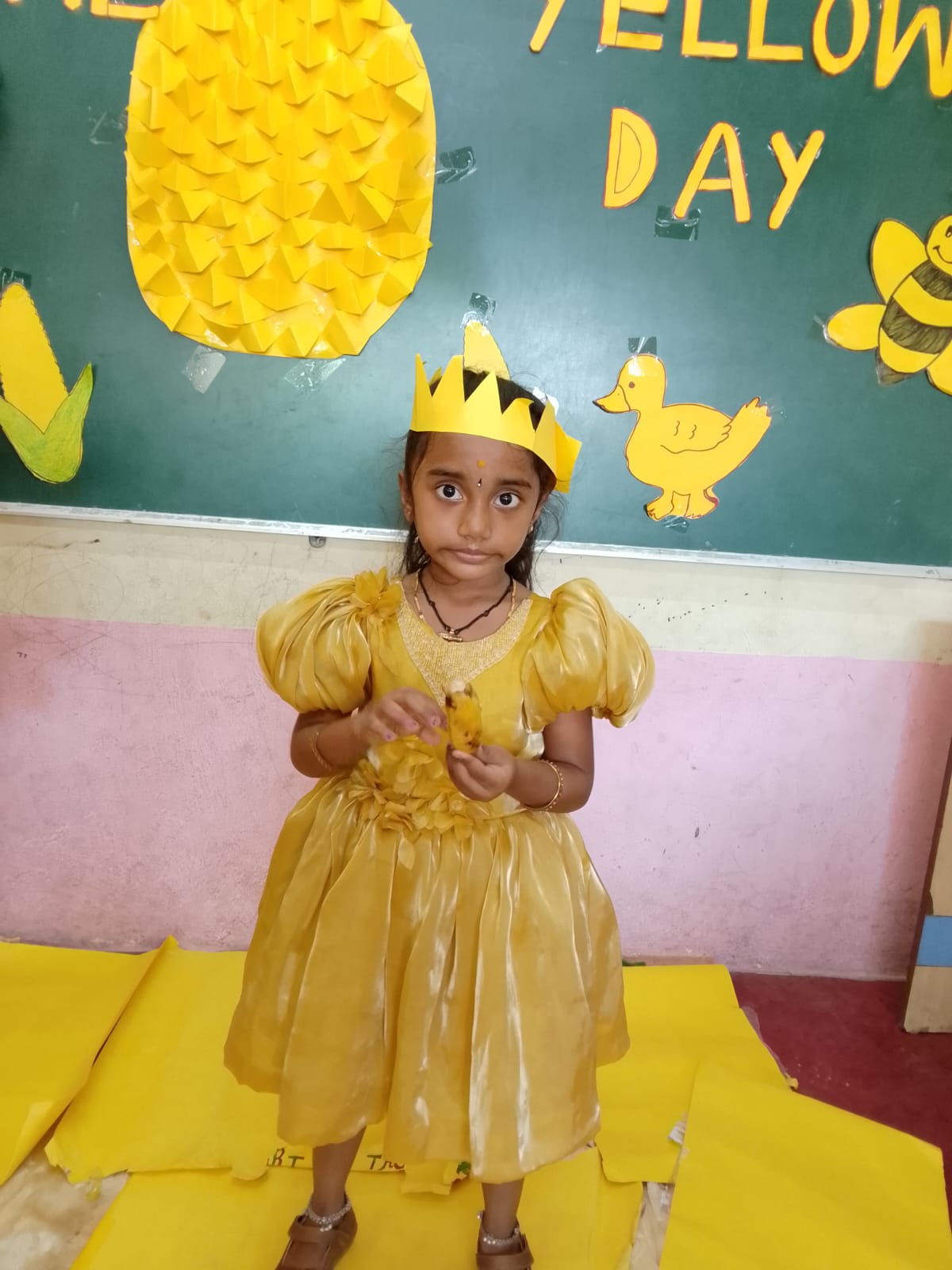 Yellow Day Celebration - Little stars spread happiness