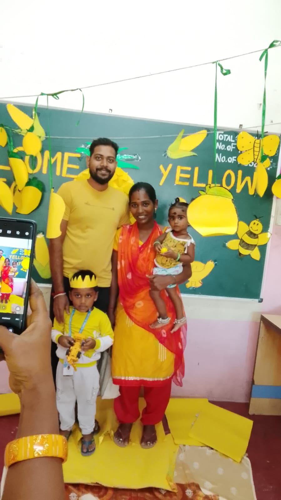 Yellow Day Celebration - Children participating in activities